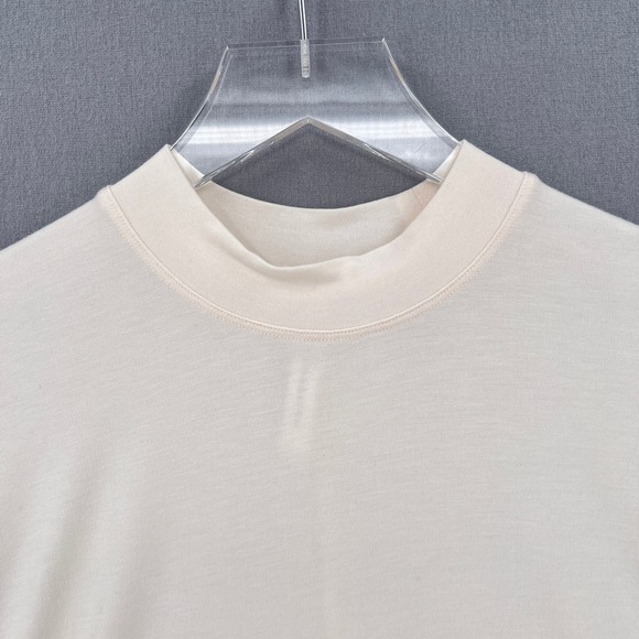 ARITZIA BABATON Long Sleeve Mock Neck Top Womens XXS Cream Foundation Oversized - Picture 3 of 13